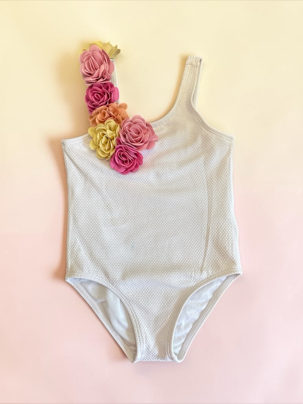 Janie and Jack X Serena Williams Rosette One Piece Swimsuit sz 4T